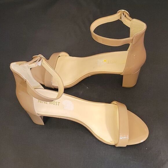 BRAND NEW NINE WEST LOW BLOCK-HEEL ADJUSTABLE BUCKLE WOMEN'S SANDAL - Picture 5 of 15